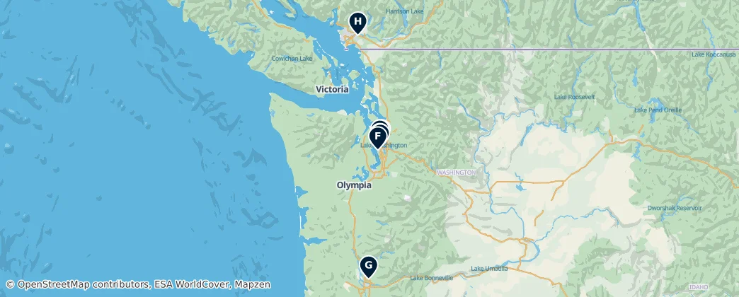 Map of Washington
