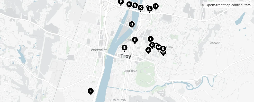 Map of Watervliet