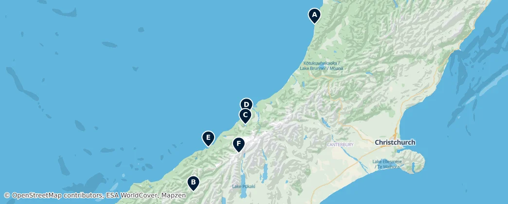 Map of West Coast