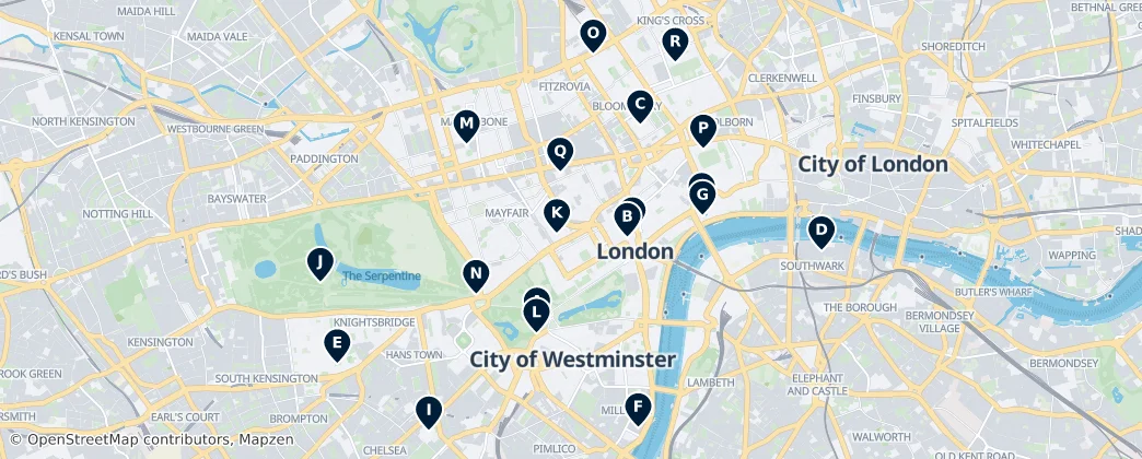 Map of Cité de Westminster