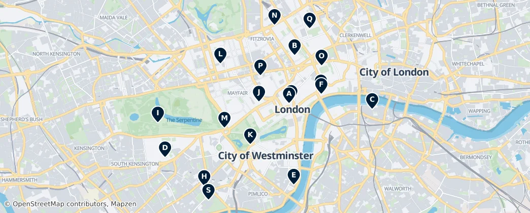 Map of Cité de Westminster