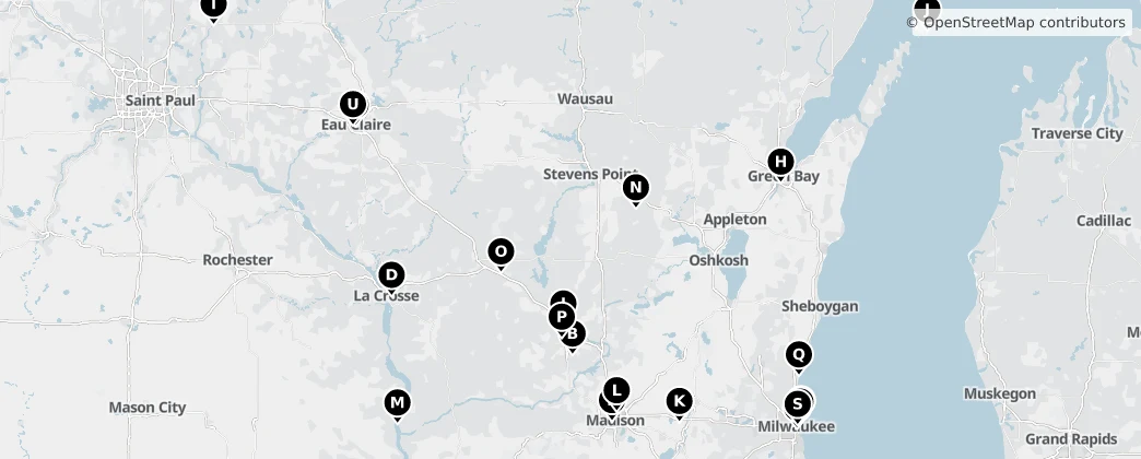 Map of Wisconsin