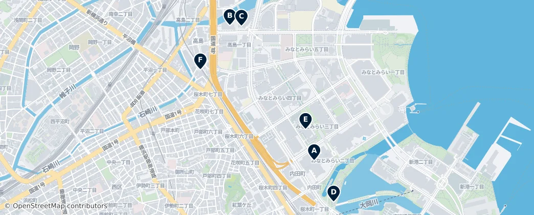 Map of Nishi-ku