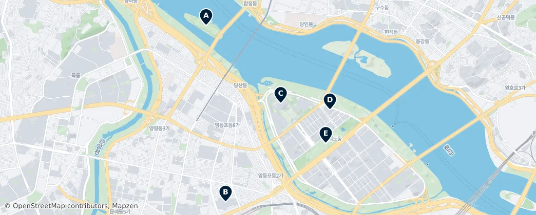 Map of Yeongdeungpo-gu