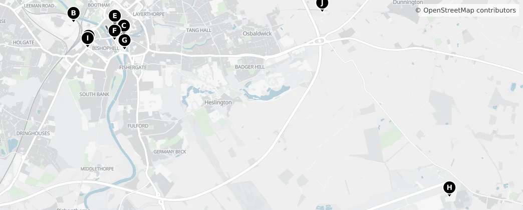 Map of York