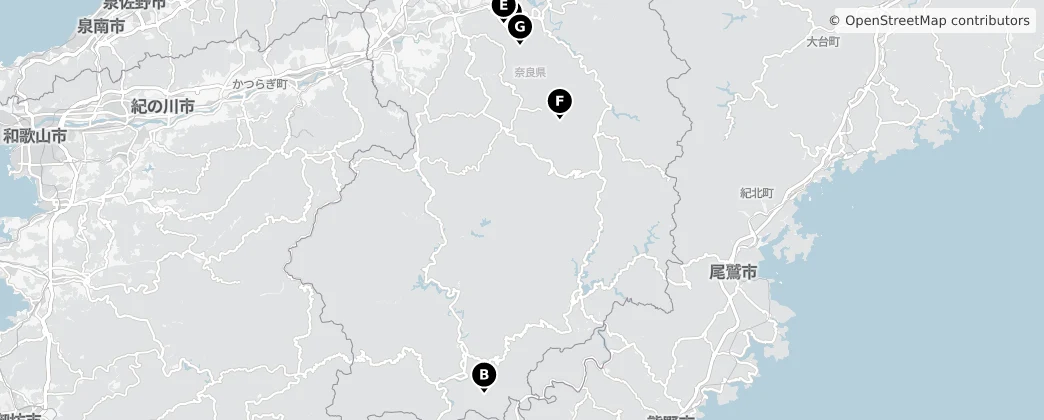Map of District de Yoshino
