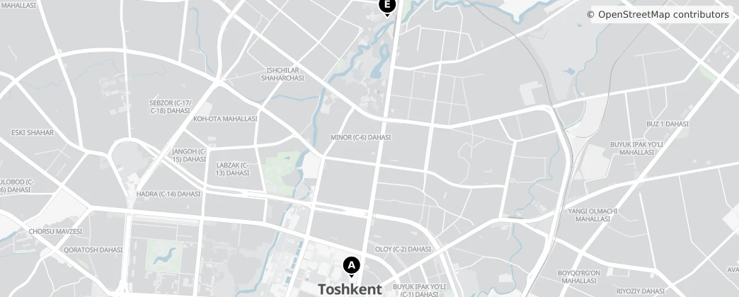 Map of Yunusabad district