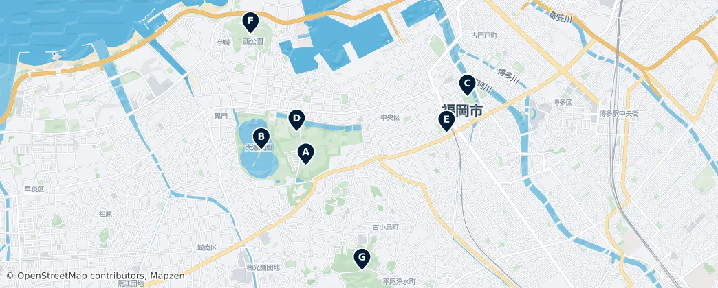 Map of Chūō-ku