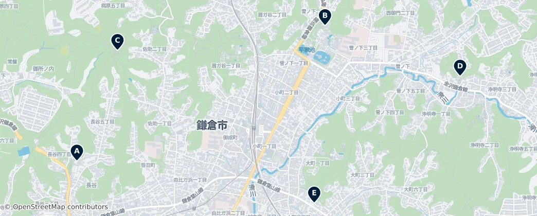 Map of Zushi