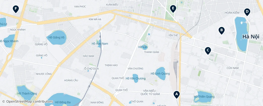 Map of Hanoi