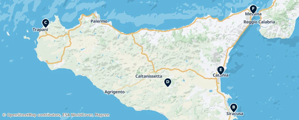 Map of Isola di Sicilia