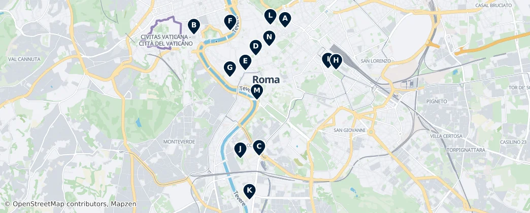 Map of Rome