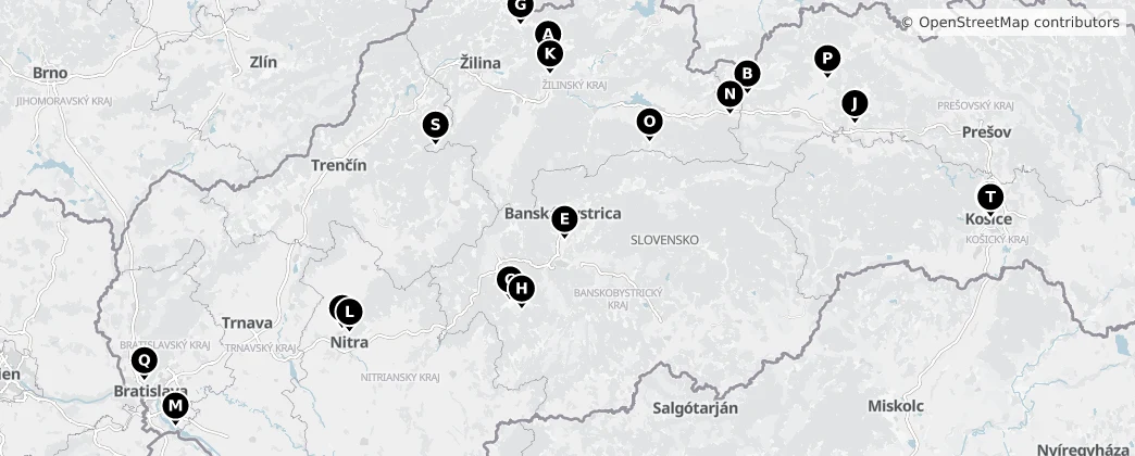 Map of Slovakia
