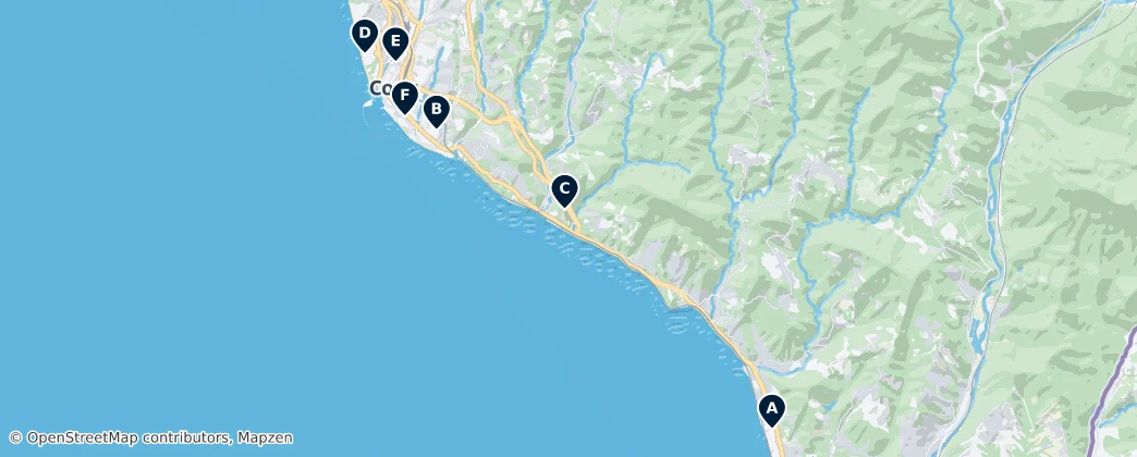 Map of Sochi