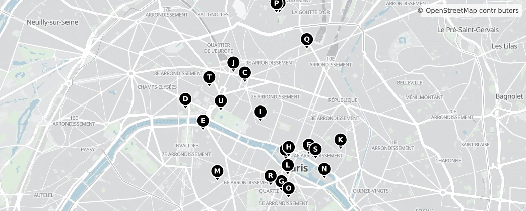 Map of Paris