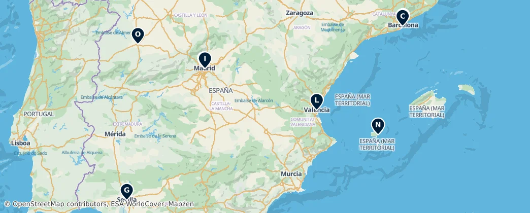 Map of Spain