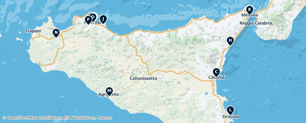 Map of Isola di Sicilia