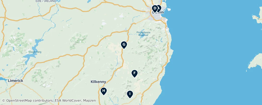 Map of Leinster