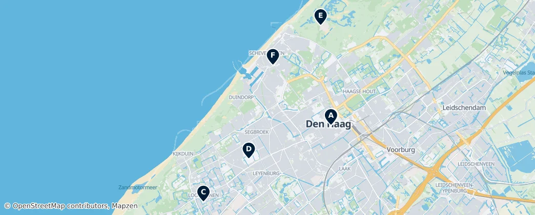 Map of The Hague