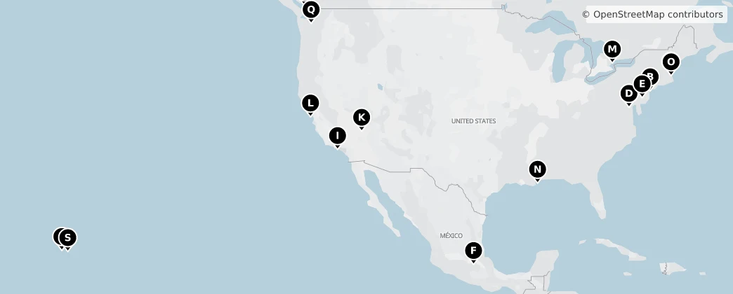 Map of North America