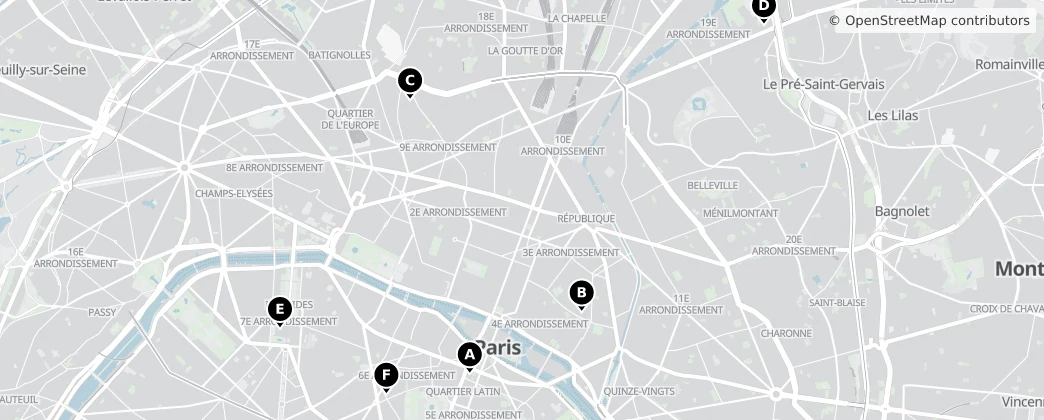 Map of Paris