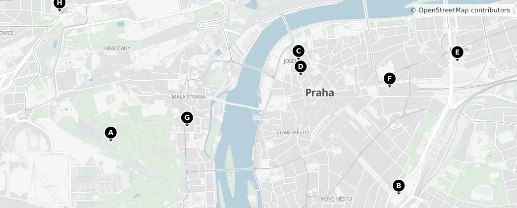 Map of Prague