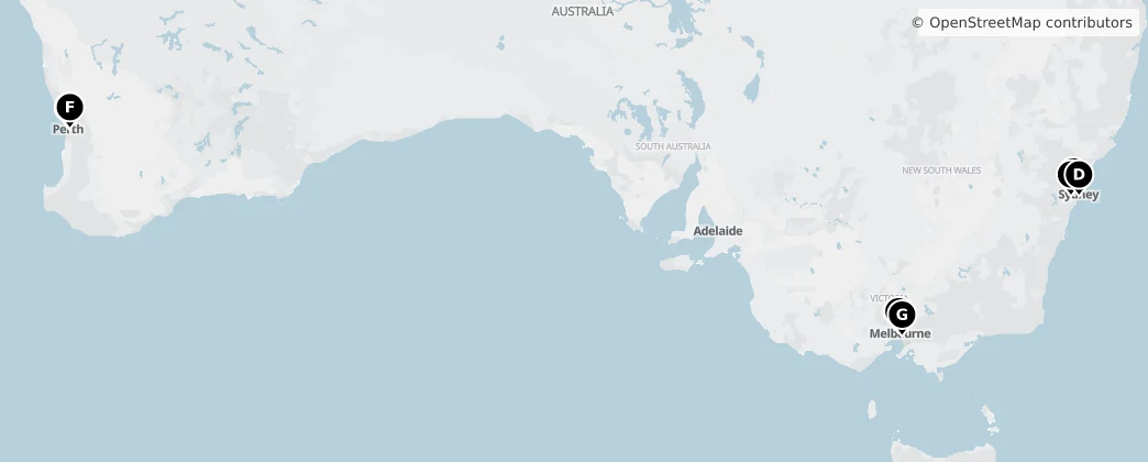 Map of Australia