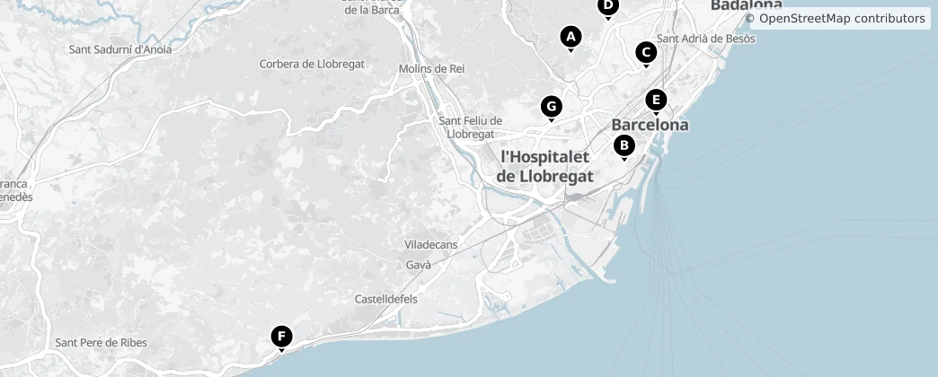 Map of Barcelona