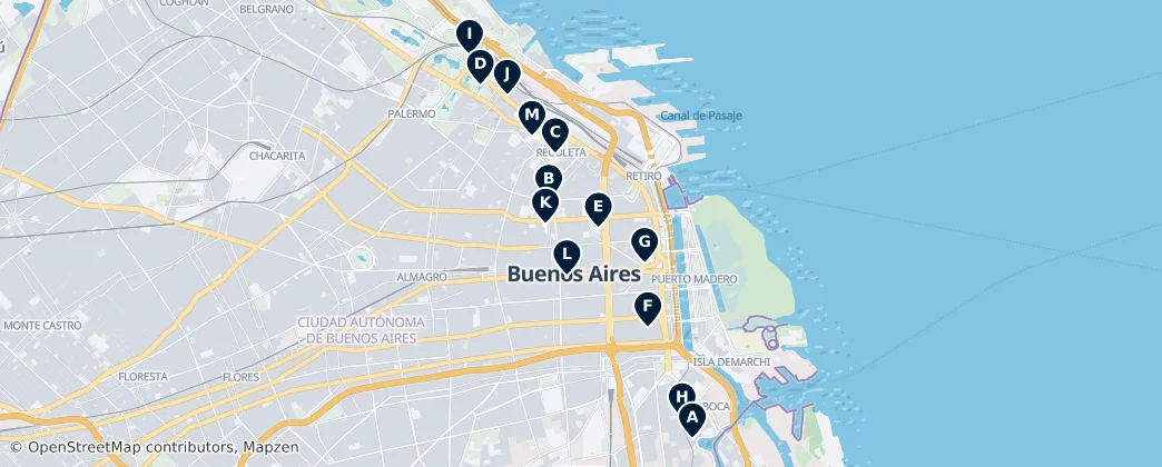 Map of Buenos Aires