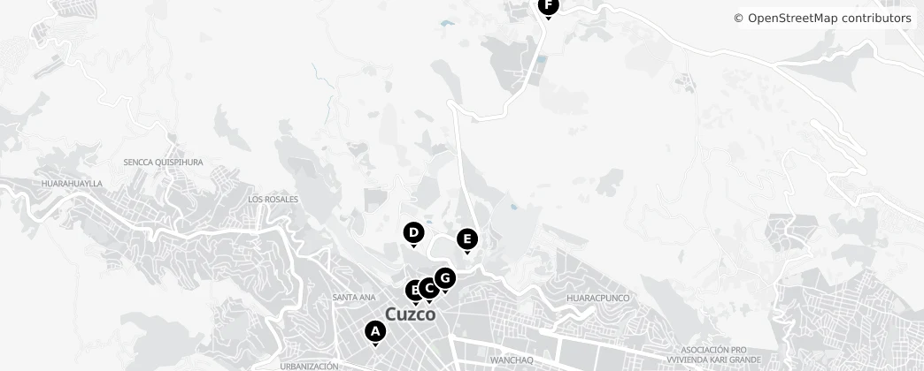 Map of Cusco District
