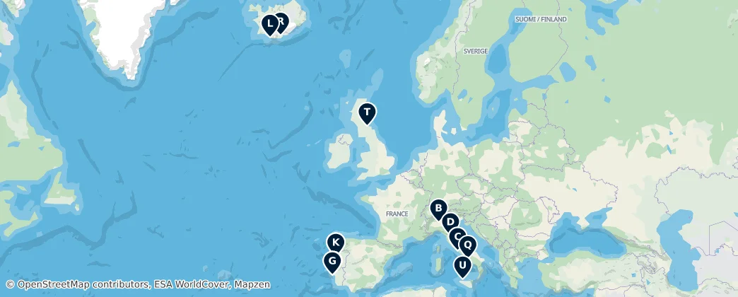 Map of Európa