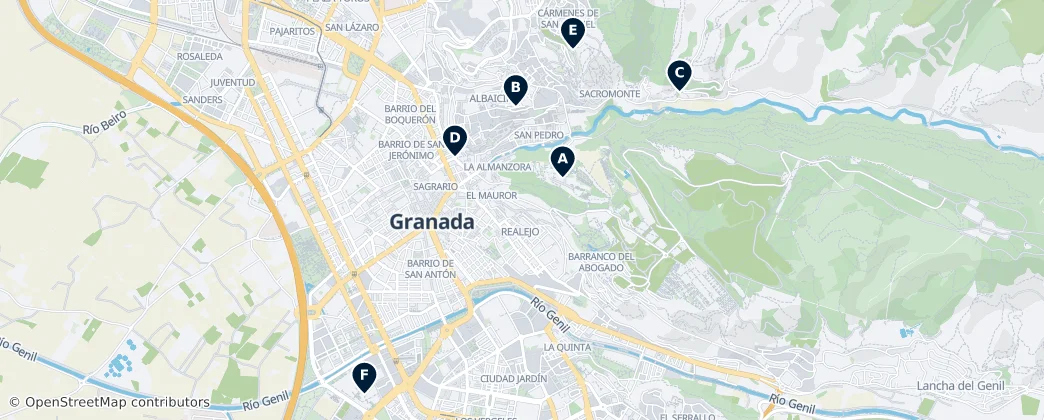 Map of Granada