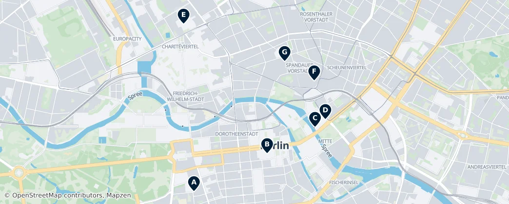 Map of Mitte
