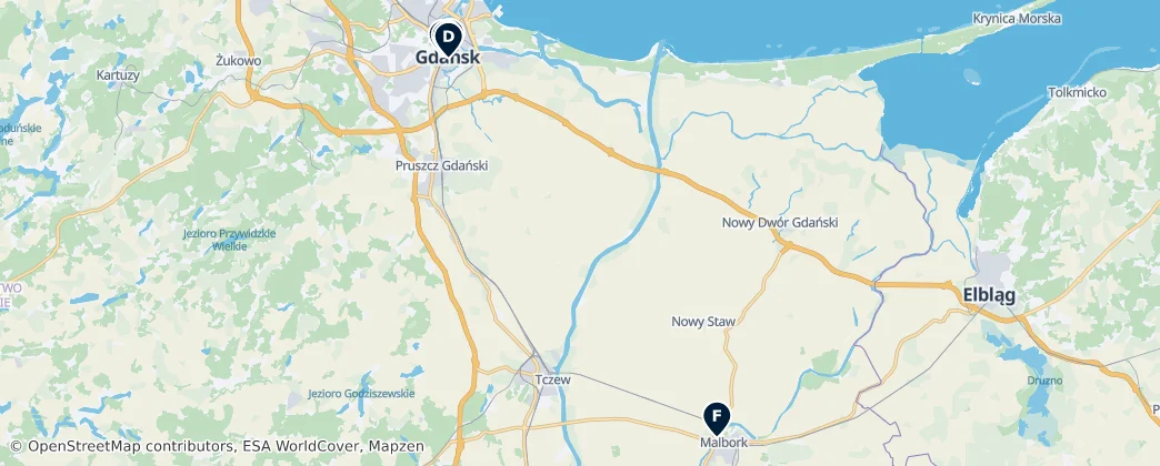 Map of Pomerániai vajdaság