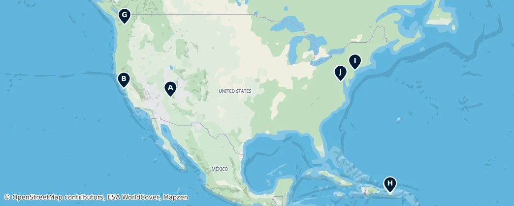 Map of Amerikai Egyesült Államok