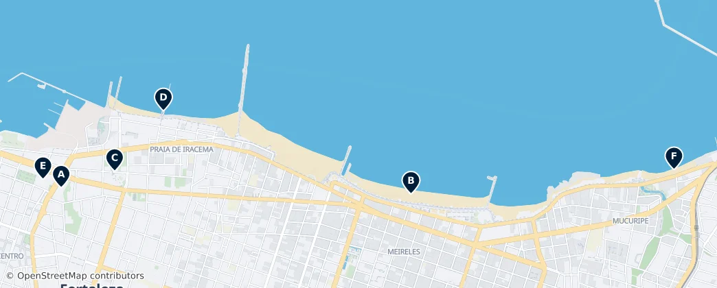 Map of Fortaleza