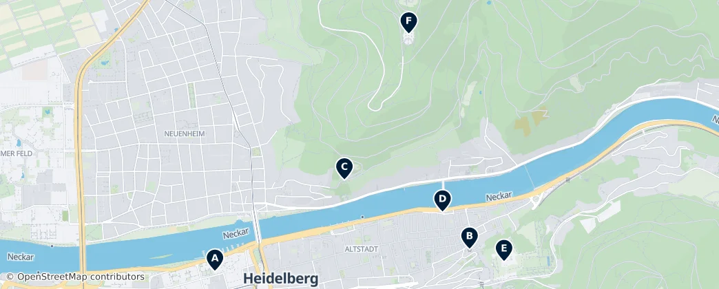 Map of Heidelberg