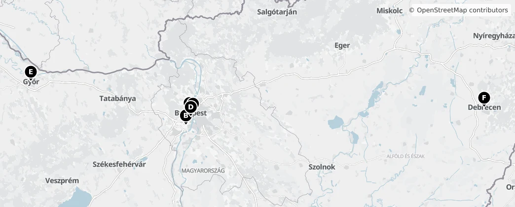 Map of Magyarország