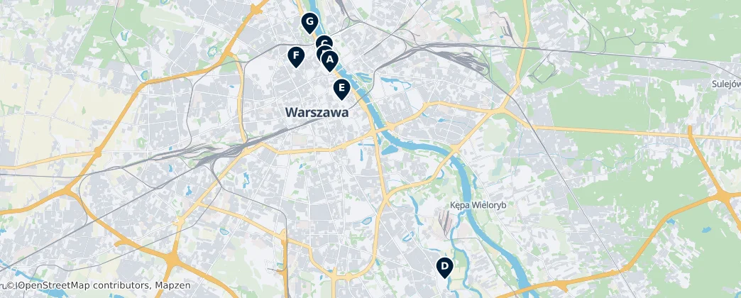 Map of Varsó