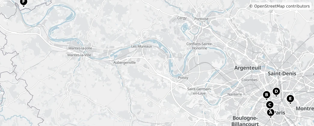 Map of Ile-de-France
