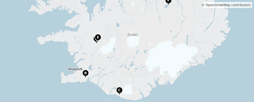 Map of Iceland