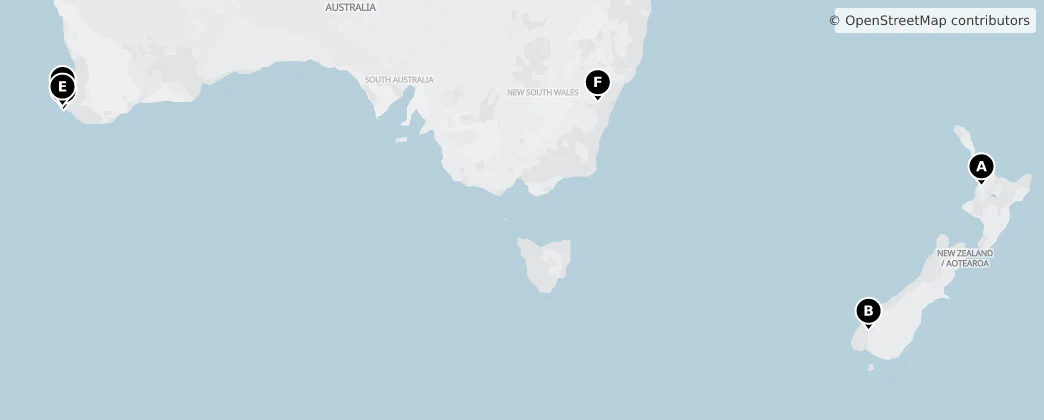 Map of Oceania