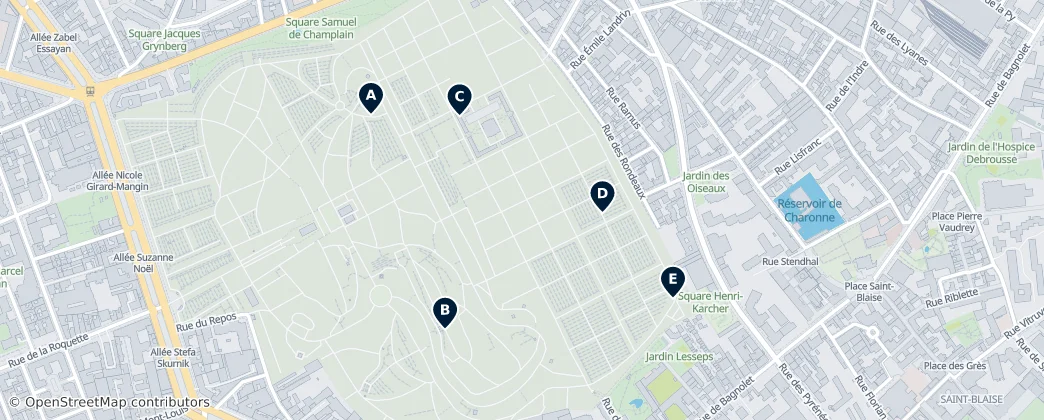Map of Bagnolet