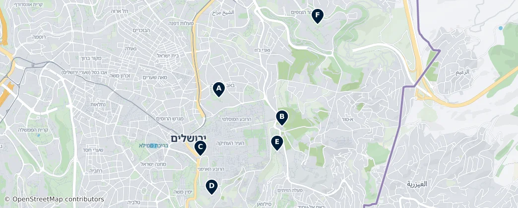 Map of Jerusalem