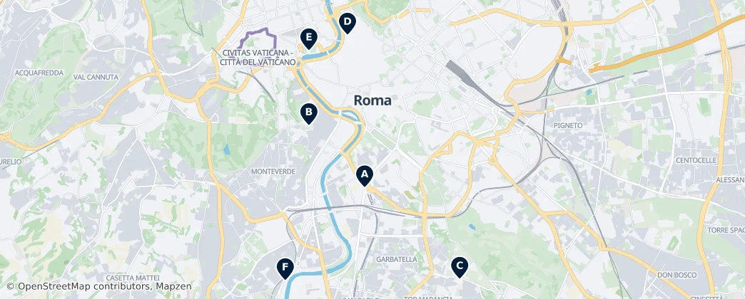 Map of Rome