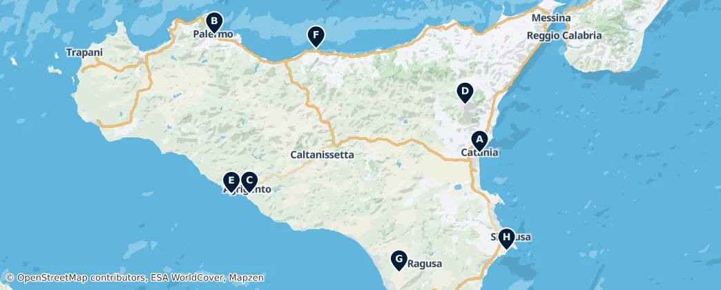 Map of Isola di Sicilia