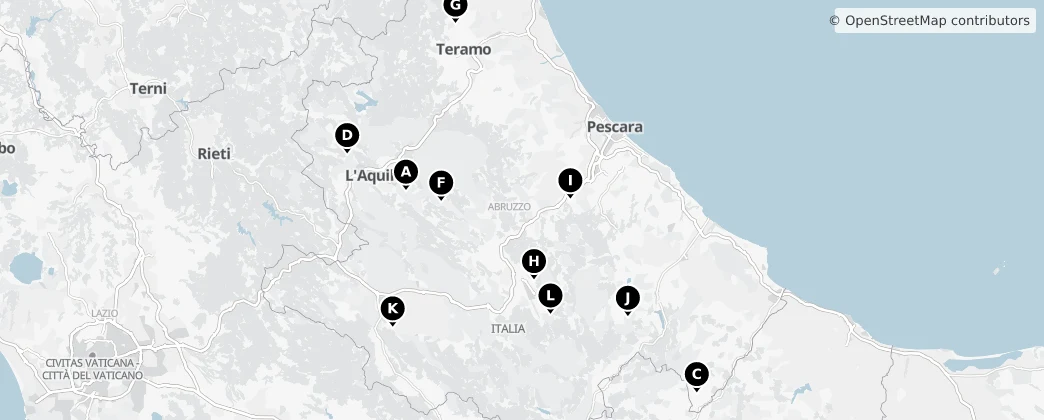 Map of Abruzzo
