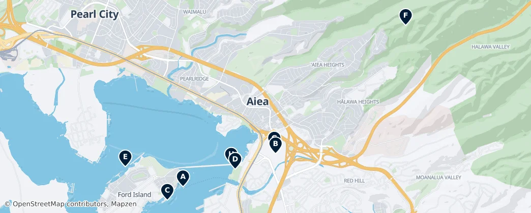 Map of Aiea