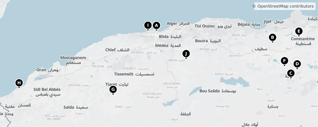 Map of Algeria