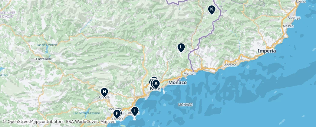 Map of Alpi Marittime